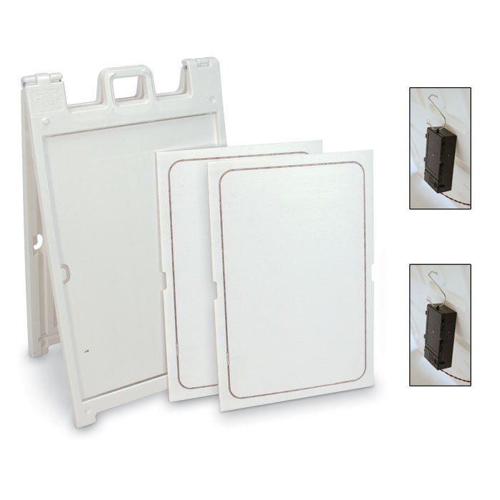 Printable Corrugated LED Sign 24 X 36 Plastic A frame Complete Kit