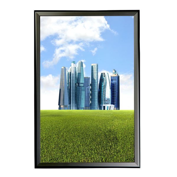 Snap Frame 24" X 36" Poster Size, 1.25" Black Color Profile, Mitered Corner 