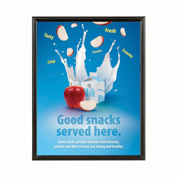 Window Frame 22'' X 28''  Poster Size 1" Black Color Profile, Mitered Corner