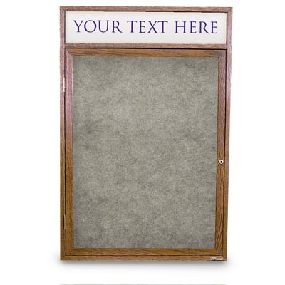 18 x 24" Wood Enclosed Easy Tack Board w/ Header