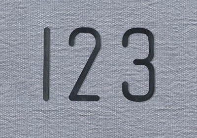 1 1/2 Number Gothic Characters