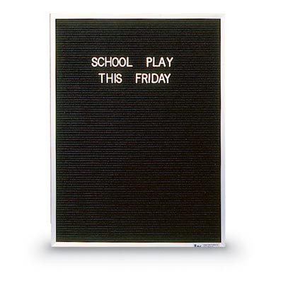 30 x 36" x 3/4" Aluminum Framed Letterboard