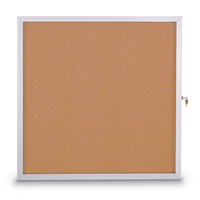 48 X 36" Slim Style Standard Enclosed Corkboard