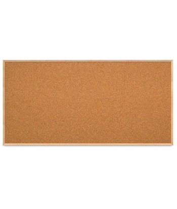 96 x 48" Open Faced Decorative Framed Corkboards