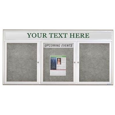 96 x 48" Radius Frame Enclosed Easy Tack Boards w/ Header