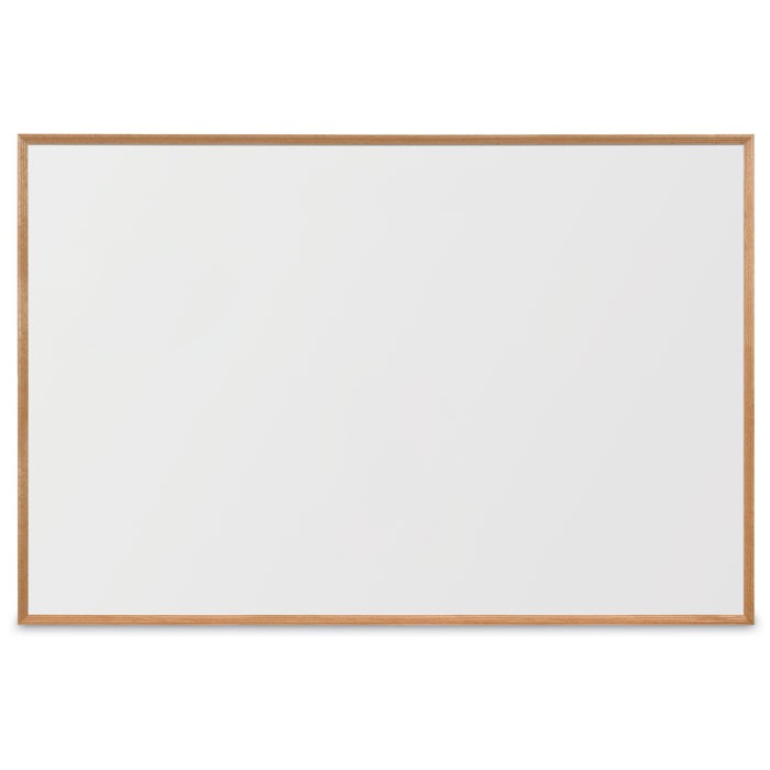 72 x 48" x 3/4" Decorative Hardwood Framed Porcelain On Steel Dry Erase Boards