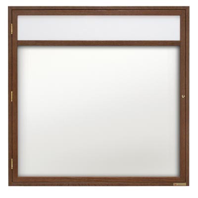 36 x 36" Wood Enclosed Dry/Wet Erase Boards with Header