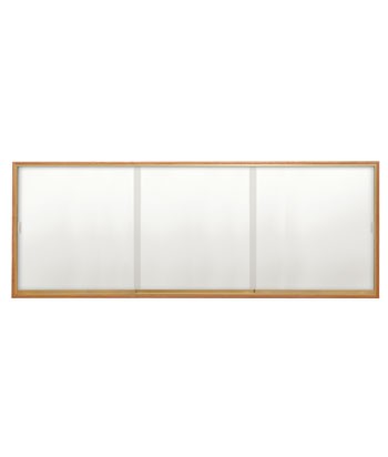 96 x 48" Wood Sliding Glass Dry/Wet Erase Boards