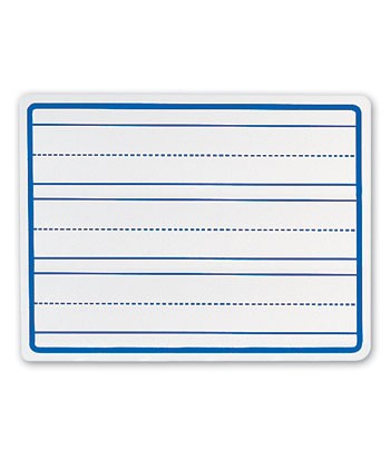 3 Penmanship Line White Dry Erase Board