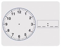 Clock White Dry Erase Board