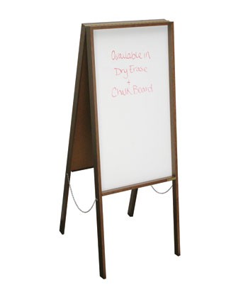 22 x 38" x 1/2" Walnut Dry Erase Sandwich Board