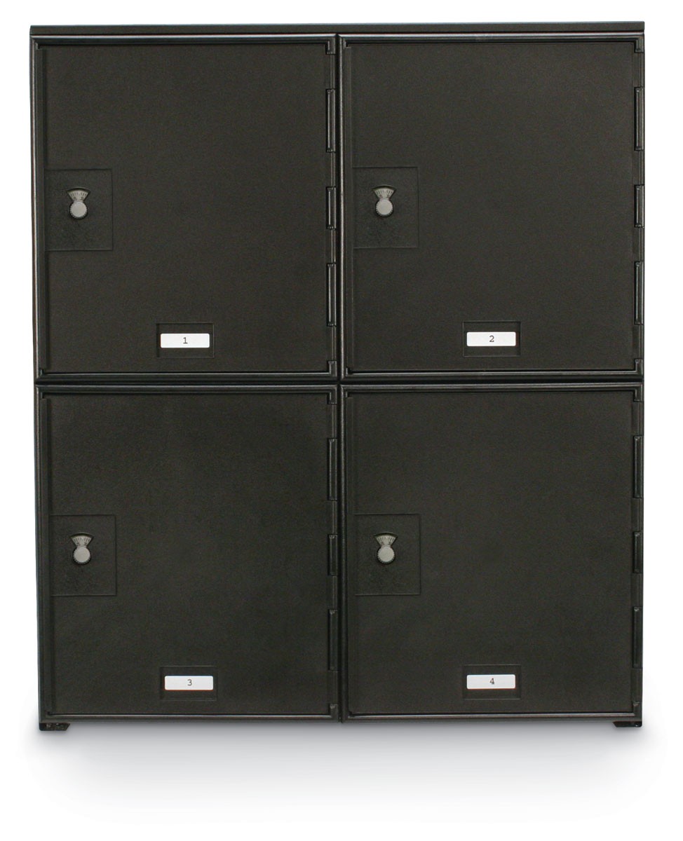 22 x 26" x 16" - "D" Size Doors - 4 Dial Combination Lock - Personal Privacy Lockers