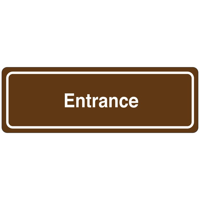 Entrance Directional Sign