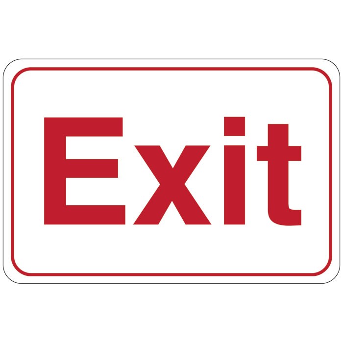 Exit Facility Sign