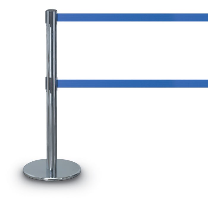 Chrome Double Tape Posts- 1300 Series 12'