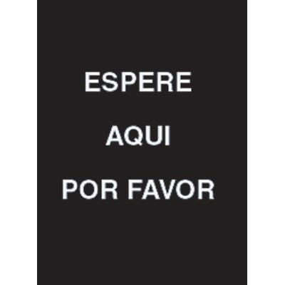 7 x 11" Espere Aqui Por Favor Acrylic Sign