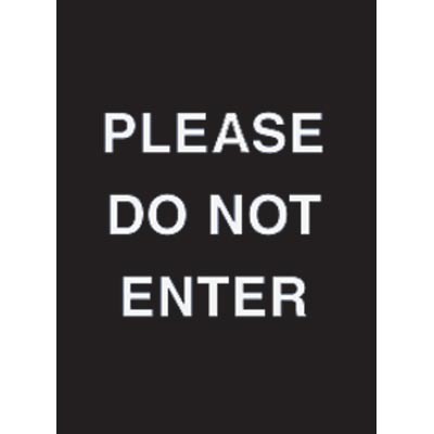 9 x 12" Please Do Not Enter Acrylic Sign
