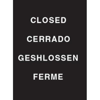 7 x 11" Closed Acrylic Sign