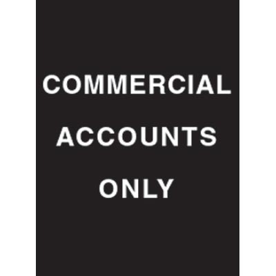 7 x 11" Commercial Accounts Only Acrylic Sign