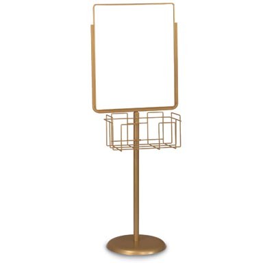 8 1/2 x 11" Gold Sign/Poster Pedestal Holder