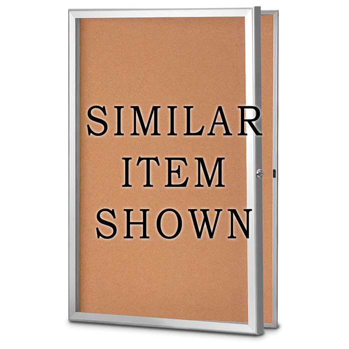 11 X 13.5 Standard Slim Style Radius Framed Corkboard