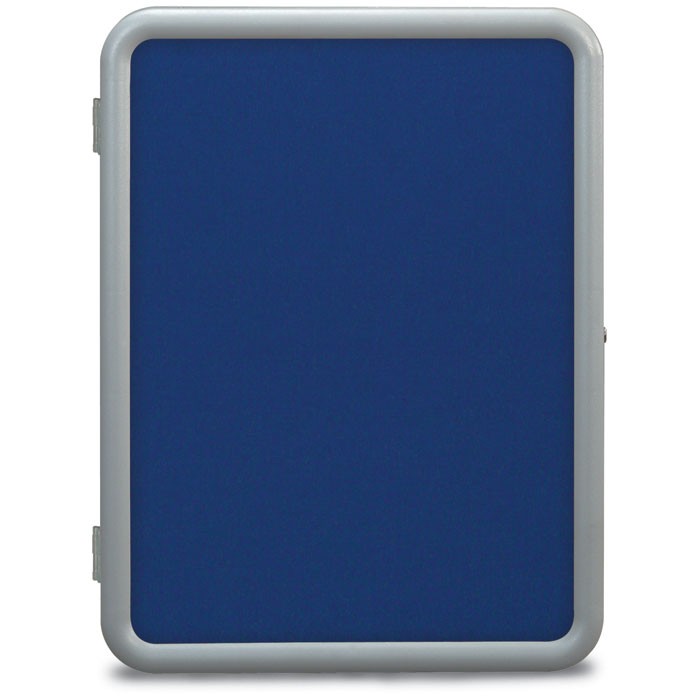 24 x 36" "Image" Enclosed Corkboards- Cobalt Accent Fabricboard