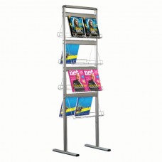 Brochure Set - Standing Double Sided, Brochure Display Holder 2 x 4 (8.5" x 11") Capacity