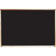 120 x 48" x 7/8" Hardwood Framed Porcelain On Steel Chalkboard