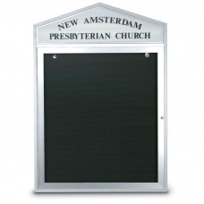 43 x 33" Cathedral Design Double Sided Outdoor Letterboards