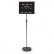 18 x 14" Aluminum Adjustable Pedestal Letterboard
