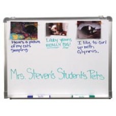 24 x 18" Radius Aluminum Framed Dry Erase Board