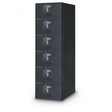 11 1/2 x 18" x 38" Quiet 6 Door Economy Locker