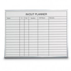 36 x 24" Melamine Open Faced In/Out Planner Board