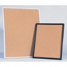 22 x 28" Plastic Framed Natural Cork Corkboards