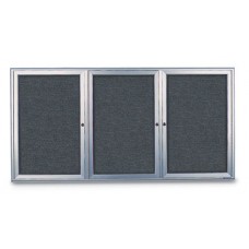 72 x 36" Radius Frame Enclosed Easy Tack Boards