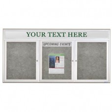 96 x 48" Radius Frame Enclosed Easy Tack Boards w/ Header