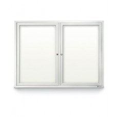 42 x 32" Double Door Standard Outdoor Enclosed Dry/Wet Erase Board