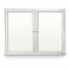 48 x 36" Double Door Standard Outdoor Enclosed Dry/Wet Erase Board