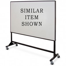 17 x 36" Single Sided Steel Framed Mobile Dry Erase Board