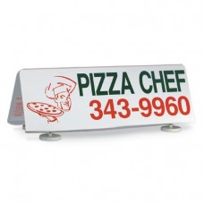 28 x 10" Blank Car Top Sign