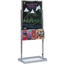 22 x 28" Black Dry Erase Pedestal Board