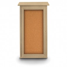 16 x 34" Mini Enclosed Cork Message Board