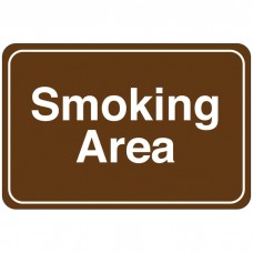 Smoking Area Facility Sign