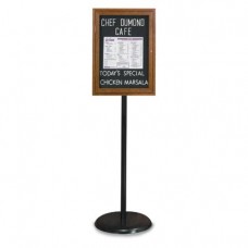 Black Base/ Wood Frame Pedestal Easy Tack Board