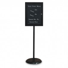 Black Base/ Black Frame Pedestal Letterboard