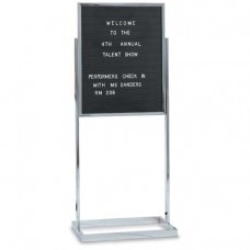 14 x 22" Black Plastic Letterboard Insert