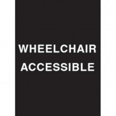 9 x 12" Wheelchair Accessible Acrylic Sign