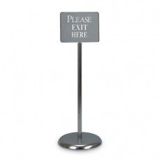 14 x 11" Chrome Sign/Poster Pedestal Holder