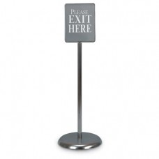 7 x 11" Chrome Sign/Poster Pedestal Holder