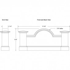 132 x 60" Double Sided Architecture Signage